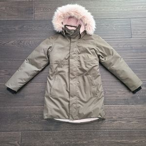 North Face goose down girls parka jacket